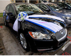 Blue/White Theme Car Decoration    - WED0638