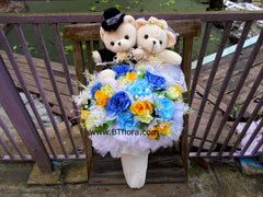 Wedding Bear Bouquet- BBQ2181