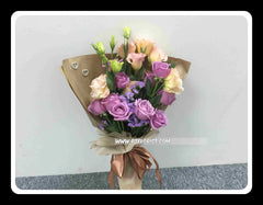 Rose & Eustoma Bouquet  - FBQ14278