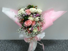 Pink & White Roses      - FBQ1137val