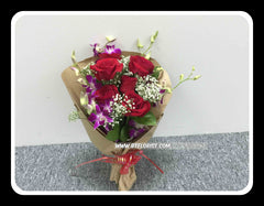 Rose n Orchid Bouquet - FBQ1277