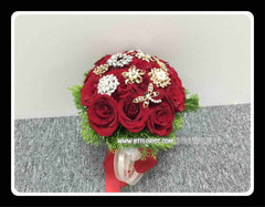 Special Brooch Bridal Bouquet   - WED0339