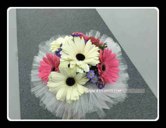 Simple Gerbera Bridal Bouquet  - WED0165