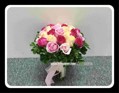 3 colour Bridal Bouquet- WED1339