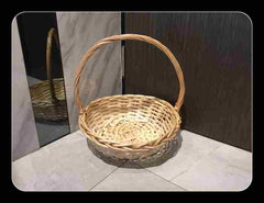 Round Willow Basket   - BAS2368